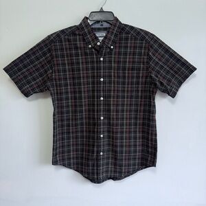 Vintage Haggar Men’s Plaid Short Sleeve Button Up Shirt